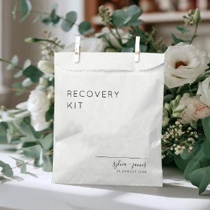 Minimalist Afterparty Recovery Kit Hangover Favour Bags