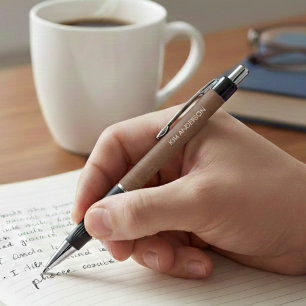 Minimalist Aged Leather Style Design Personalized