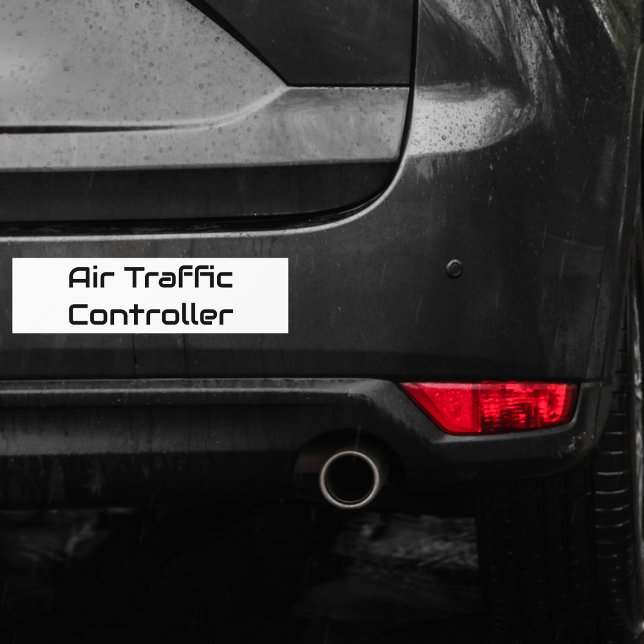 Minimalist Air Traffic Controller,Simple Aviation Bumper Sticker (Creator Uploaded)