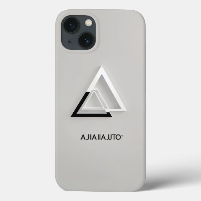 Minimalist "Ajia" Shop Logo iPhone Case  (Back)