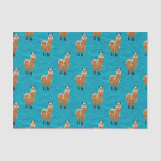 Minimalist Alpaca Design Tissue Paper