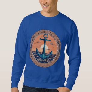 Minimalist Anchor - Symbol of Strength Design Sweatshirt