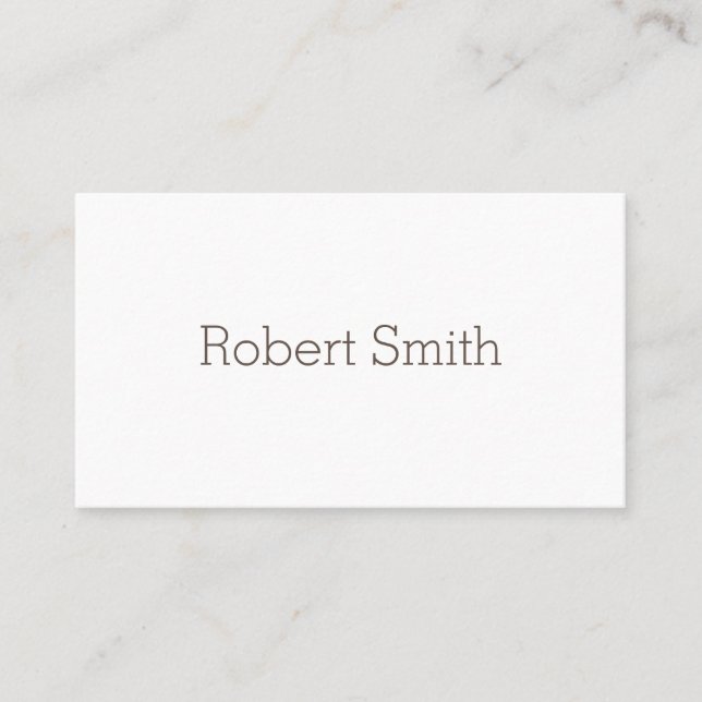 Minimalist and Clean (Dark Grey) Business Card (Front)