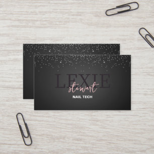 Minimalist and Elegant Nail Tech Referral Business Card