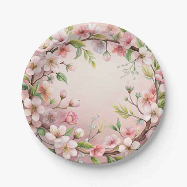 Minimalist and elegant party paper plate (Front)