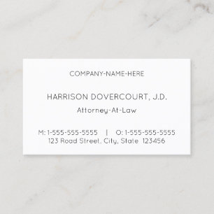 Minimalist and Humble Business Card