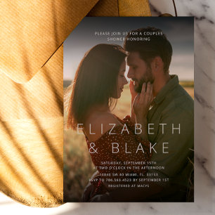 Minimalist And Modern Typography Photo Invitation