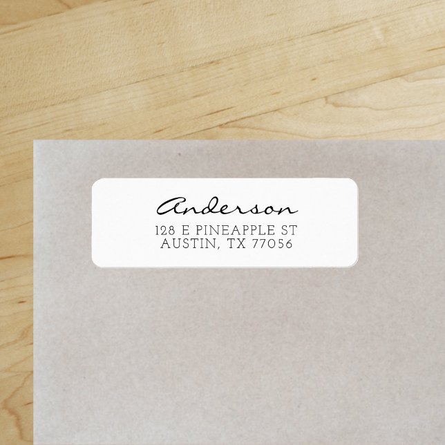Minimalist Anderson Cursive Family Name  ("Everyday is abundantly beautiful." 
Sincerely Best Wishes from Lucky Design World)
