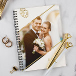 Minimalist Angle Monogrammed Custom Photo Planner<br><div class="desc">Modern and minimalist personalised photo design.</div>