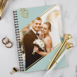 Minimalist Angle Monogrammed Custom Photo Planner<br><div class="desc">Modern and minimalist personalised photo design.</div>
