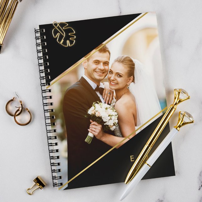 Minimalist Angle Monogrammed Custom Photo Planner (Creator Uploaded)