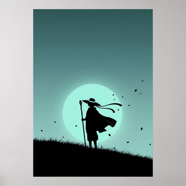 Minimalist Anime Traveller Poster (Front)