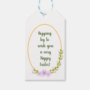 Minimalist  Apple Tree flowers holiday Easter    Gift Tags