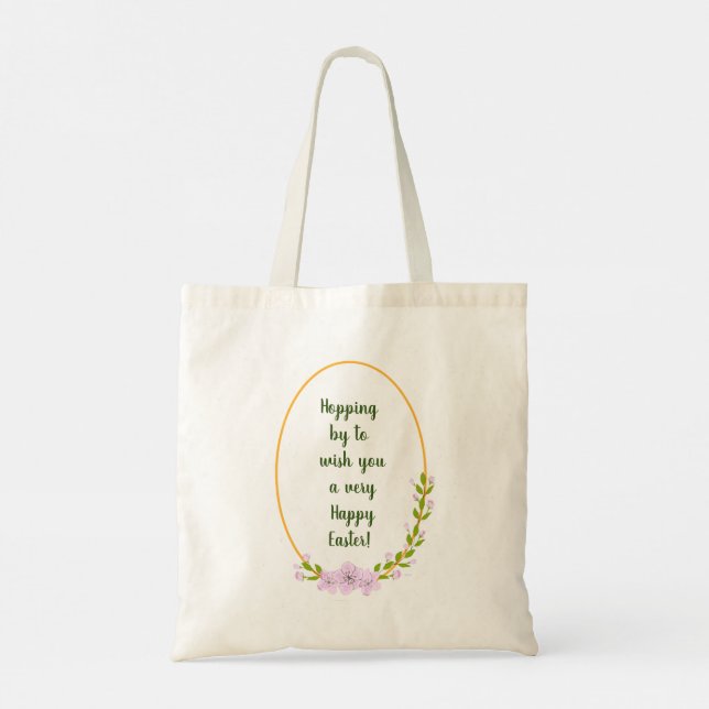 Minimalist  Apple Tree flowers holiday Easter   Tote Bag (Back)