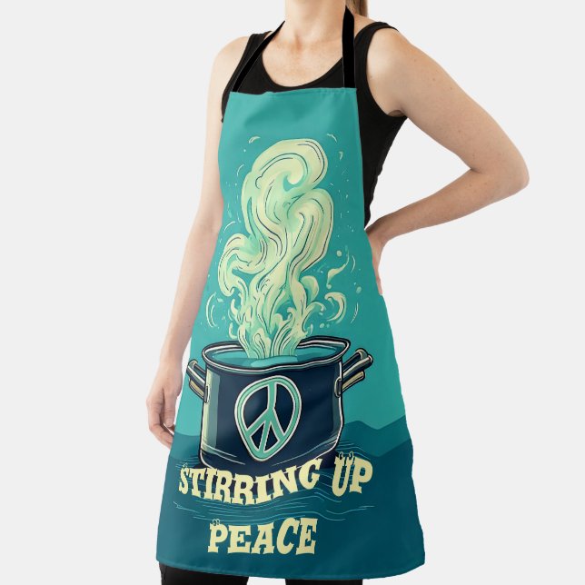 Minimalist Apron – Stirring Up Peace – Modern Kitc (Insitu)