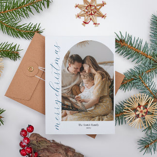 Minimalist Arch Christmas Photo Card