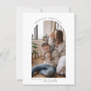 Minimalist Arch Merry Christmas Greetings Card