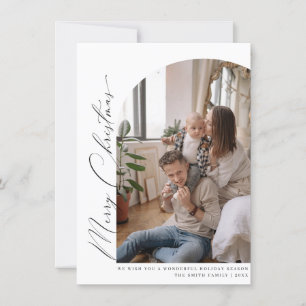 Minimalist Arch Merry Christmas Greetings Card