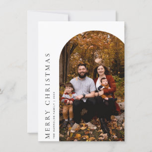 Minimalist Arch Merry Christmas Greetings Card