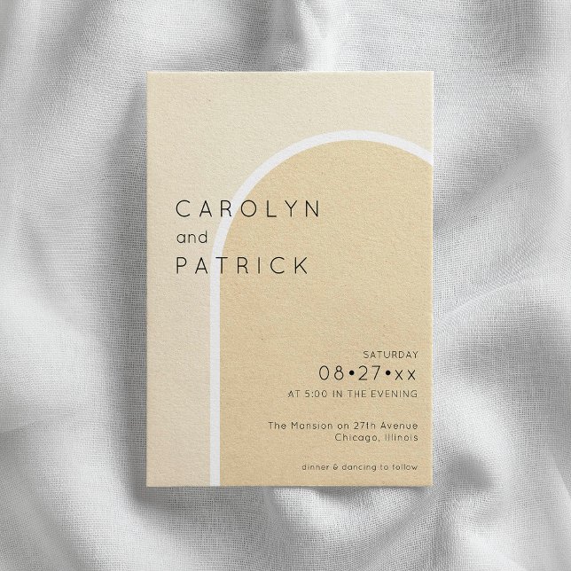 Minimalist arch | Wedding Invitation (Creator Uploaded)