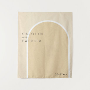 Minimalist arch   Wedding Tapestry