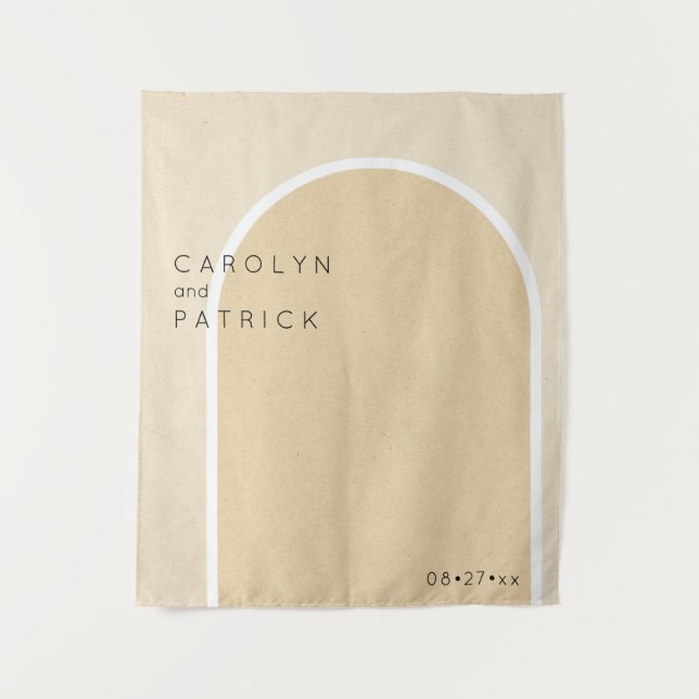 Minimalist arch | Wedding Tapestry (Front)