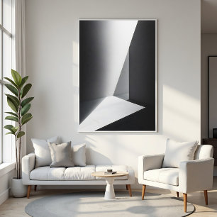 Minimalist Architectural Light and Shadow Poster