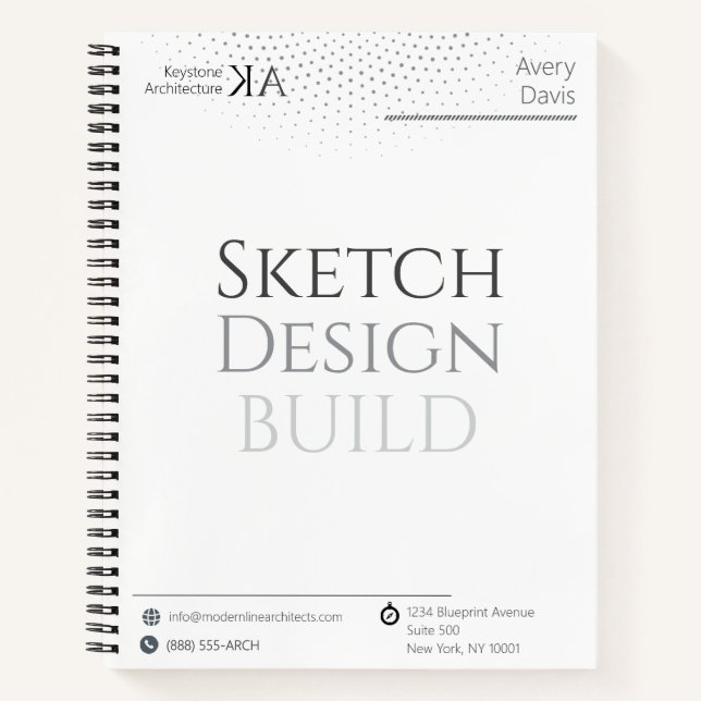 Minimalist Architecture Journal with 2026 Calendar (Front)