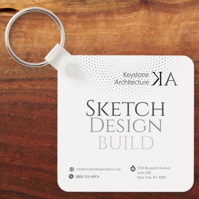 Minimalist Architecture Journal with 2026 Calendar Key Ring (Front)