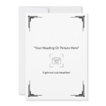 Minimalist Art Deco Custom Photo Greeting Card