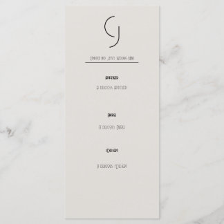 Minimalist Art Deco Wedding Main Invite