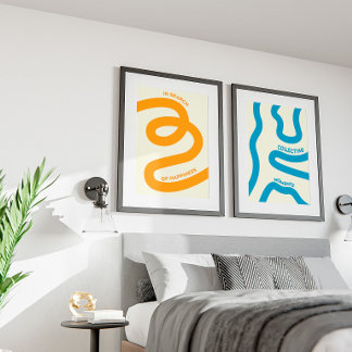 Minimalist art for the bedroom and living room poster