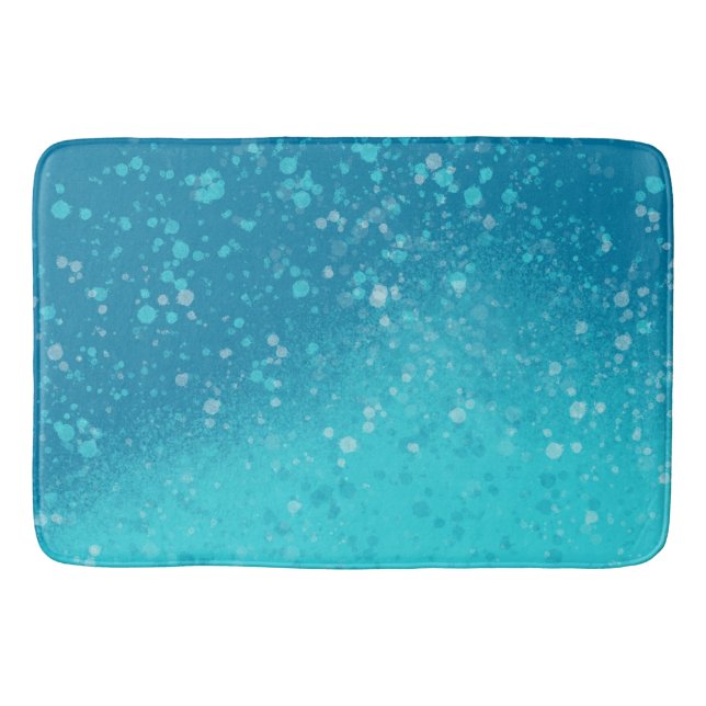 Minimalist Art: Fractured Ice Bath Mat (Front)