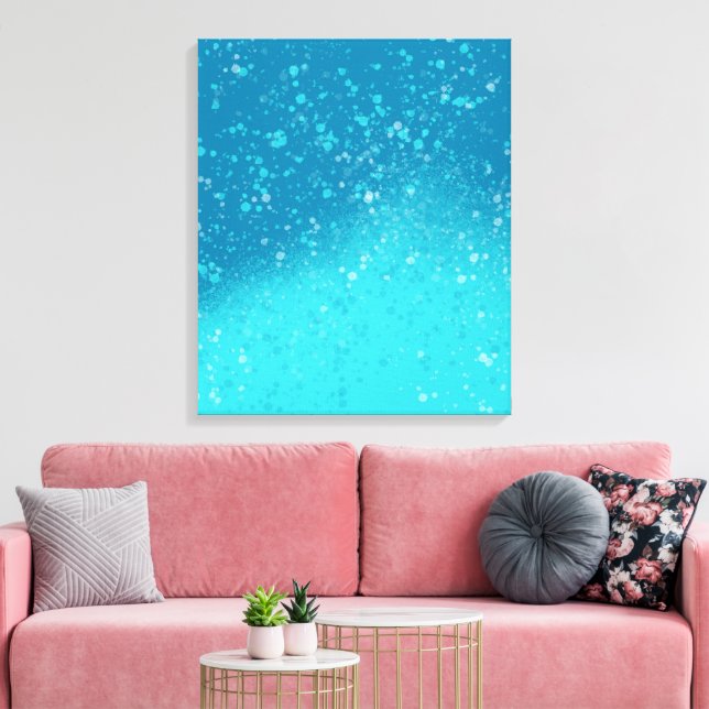 Minimalist Art: Fractured Ice Canvas Print (Insitu(LivingRoom))