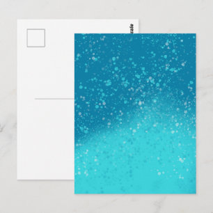 Minimalist Art: Fractured Ice Postcard