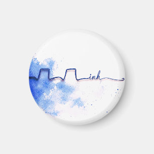 Minimalist Art   Respiratory Therapist Design Magnet