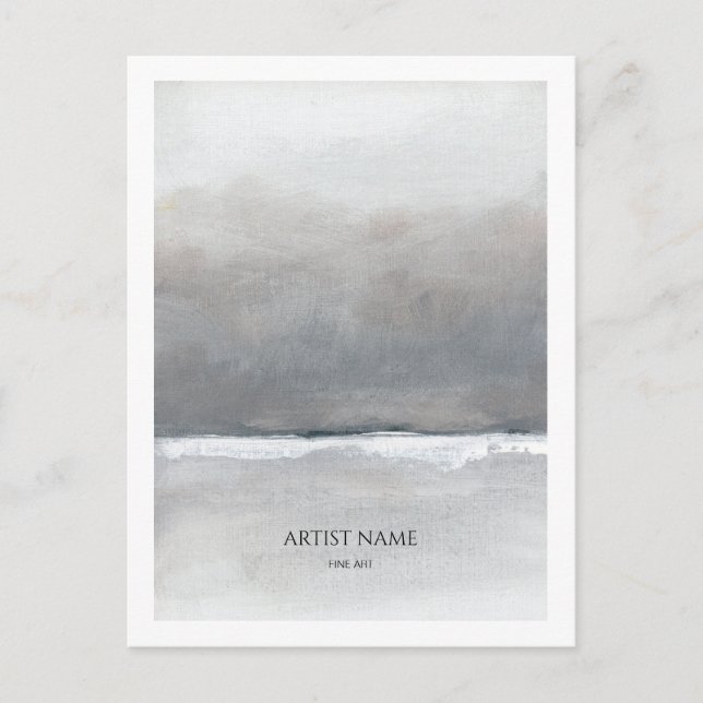 Minimalist Artist Postcard Template (Front)