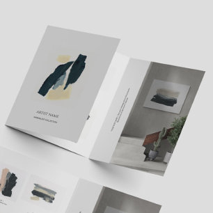 Minimalist Artist Trifold Portfolio Brochure 