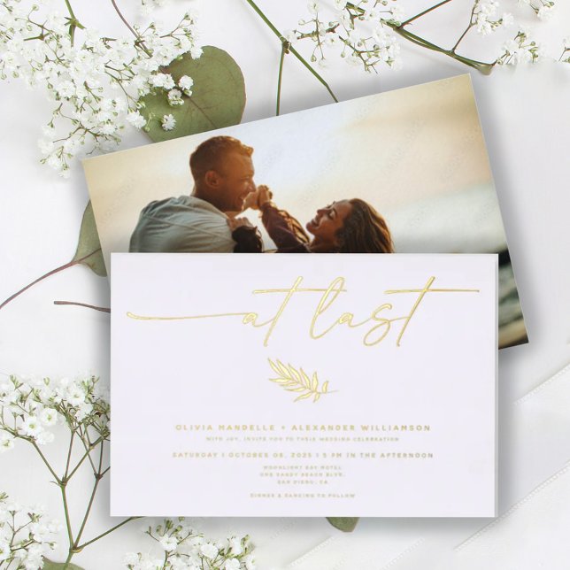 Minimalist At Last Wedding Photo Real (Creator Uploaded)