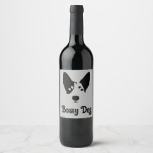 Minimalist Australian Cattle Dog Product Label