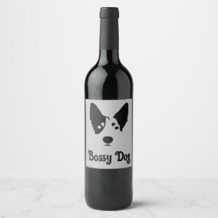 Minimalist Australian Cattle Dog Product Label