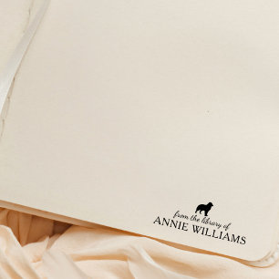 Minimalist Australian Shepherd Dog Rubber Stamp
