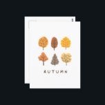 Minimalist Autumn Tree  Postcard<br><div class="desc">Minimalist Autumn Tree Postcard</div>