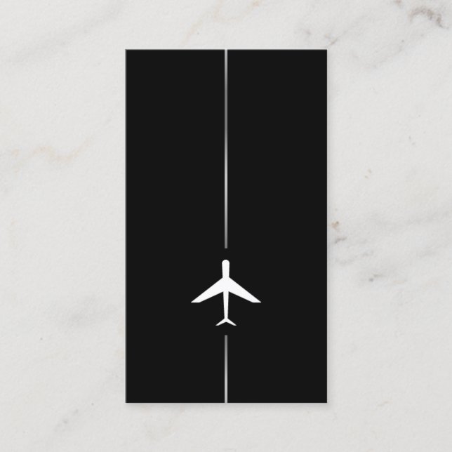 Minimalist Aviation Business Card (Front)