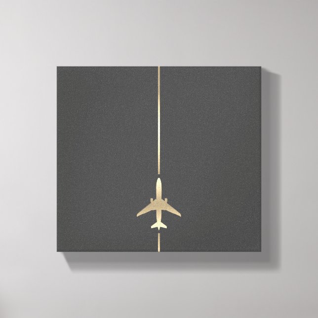Minimalist Aviation Canvas Print (Front)