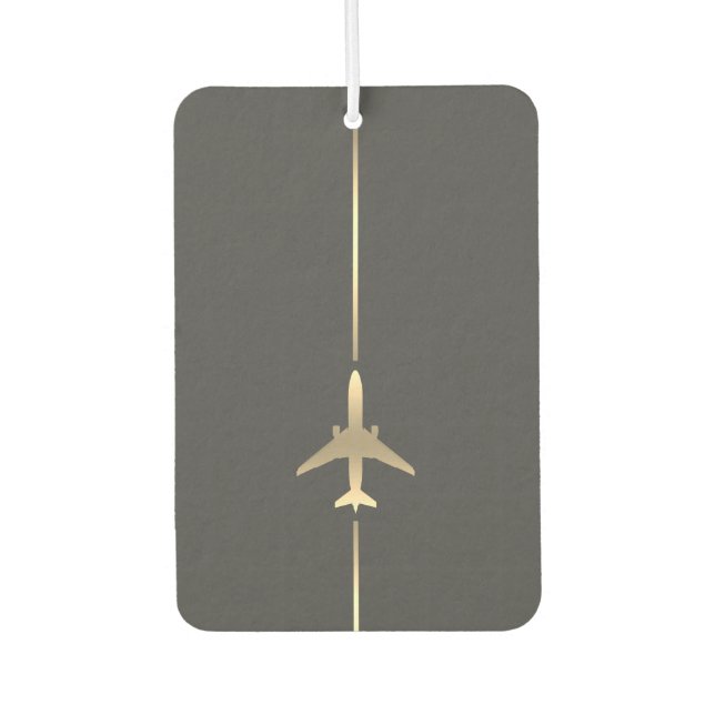 Minimalist Aviation Car Air Freshener (Front)