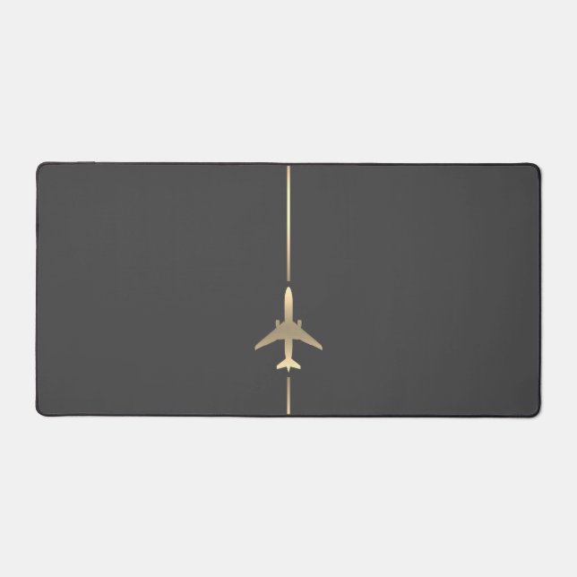 Minimalist Aviation  Desk Mat (Front)