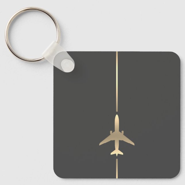 Minimalist Aviation  Key Ring (Front)