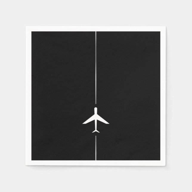 Minimalist Aviation Napkins (Front)