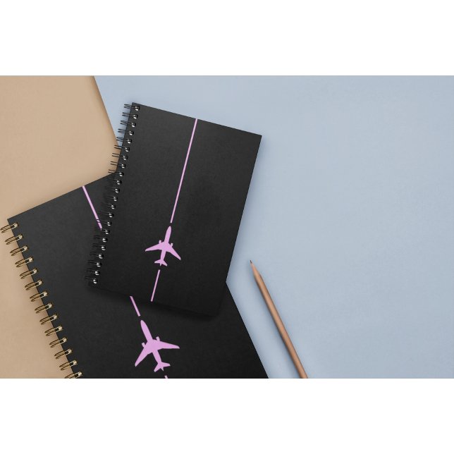 Minimalist Aviation Pink Aeroplane Notebook (Creator Uploaded)